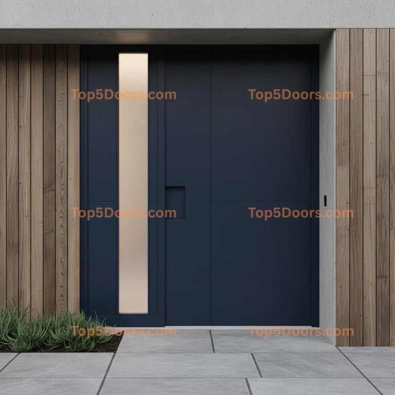 navy blue front door contemporary Door