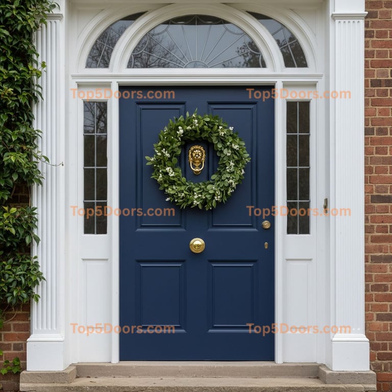 navy blue front door georgian Door