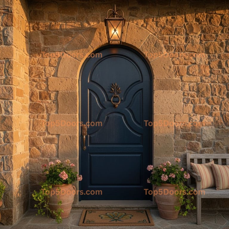 navy blue front door tuscan Door