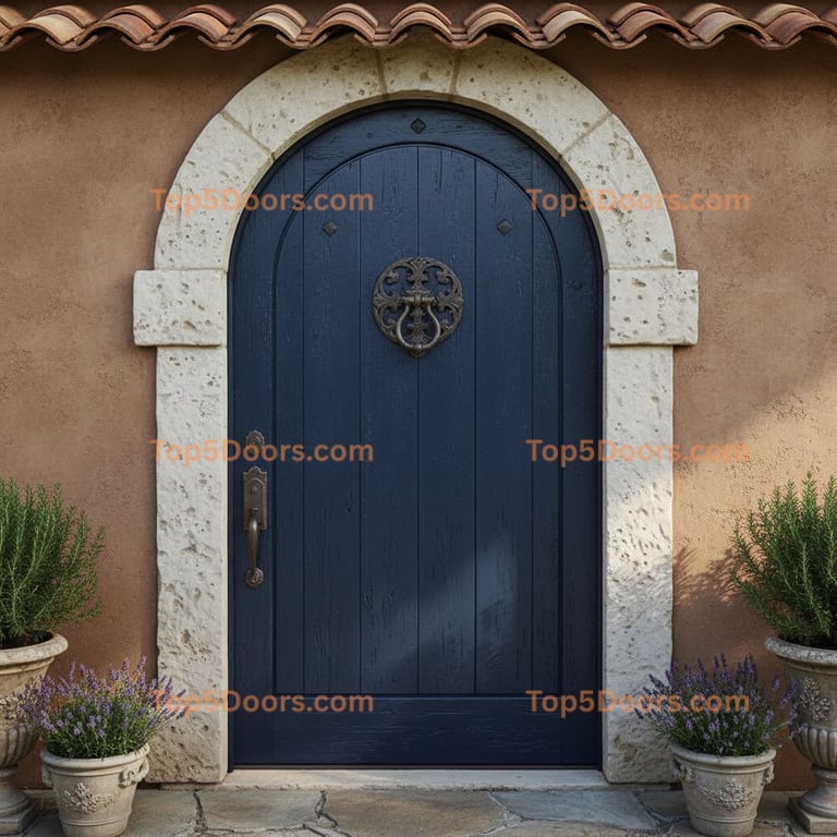 navy blue front door tuscan Door
