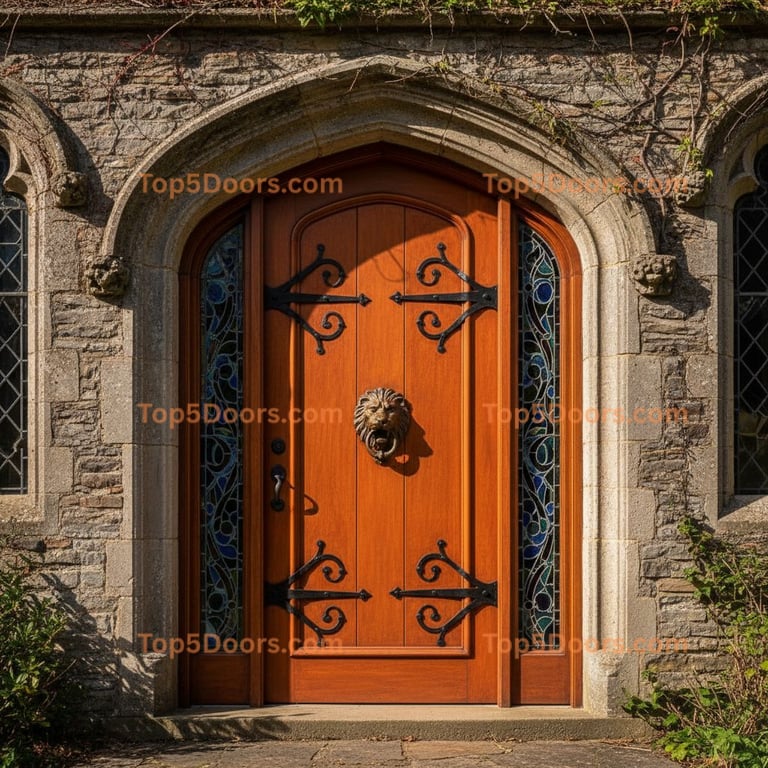 orange front door european classic Door