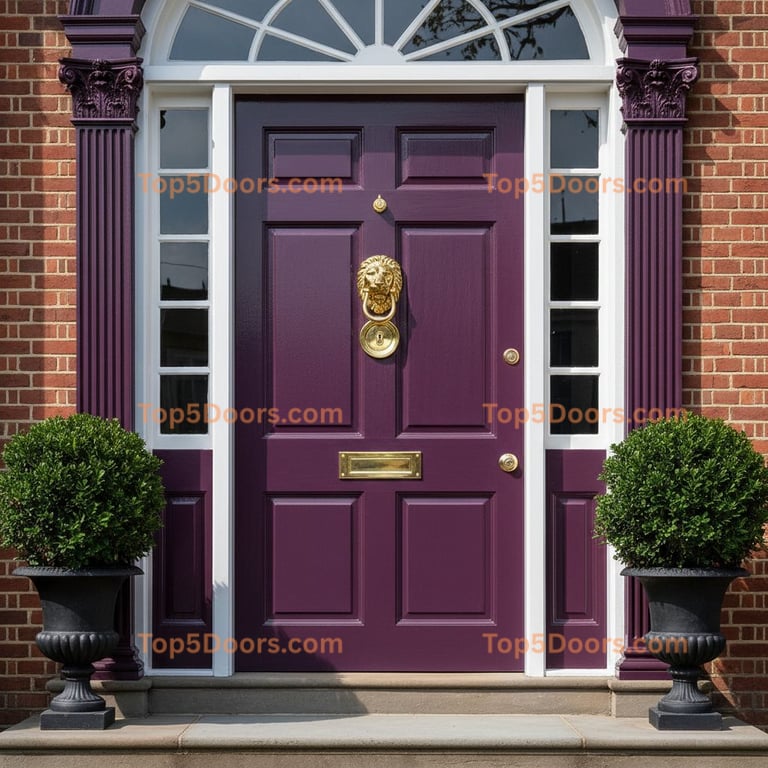 purple front door georgian Door