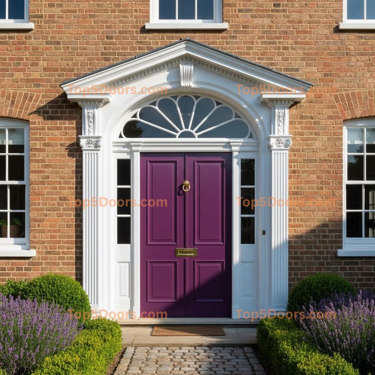 purple front door georgian Door