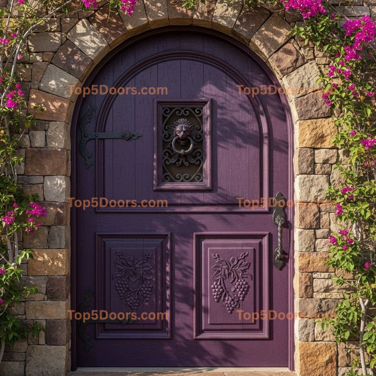 purple front door tuscan Door