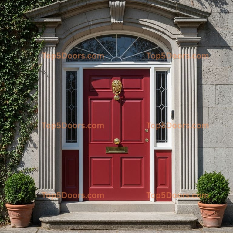 red front door georgian Door