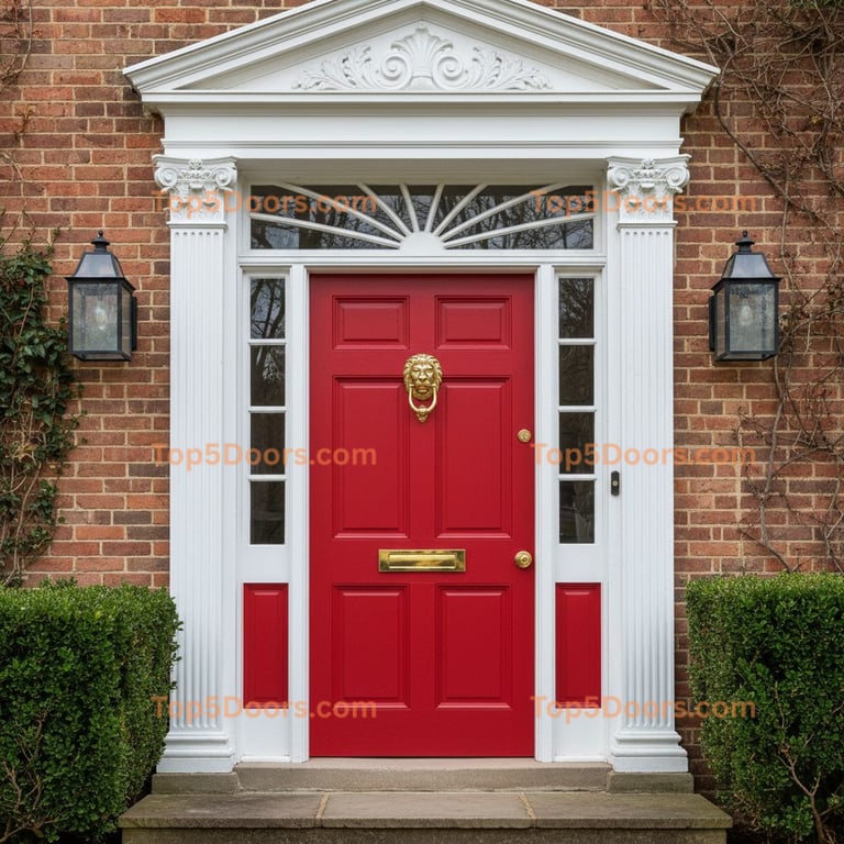 red front door georgian Door
