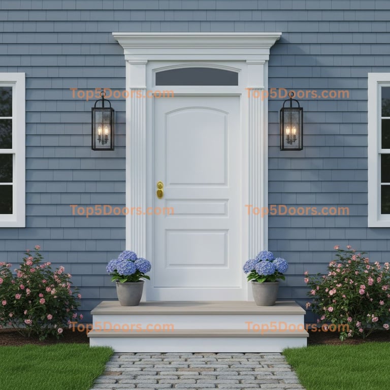 white front door cape cod Door