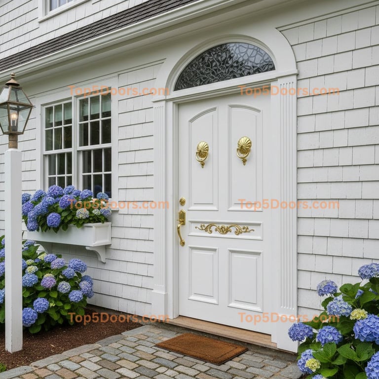 white front door cape cod Door