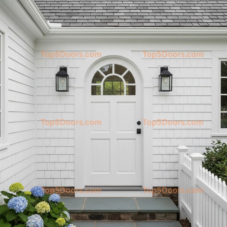 white front door cape cod Door
