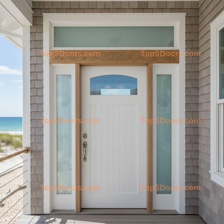 white front door coastal Door