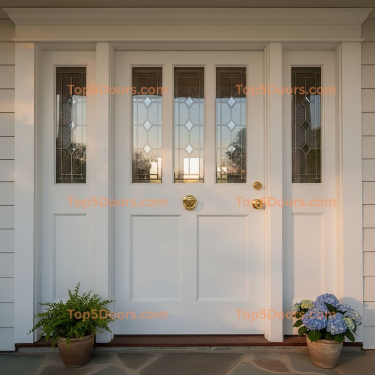 white front door craftsman Door