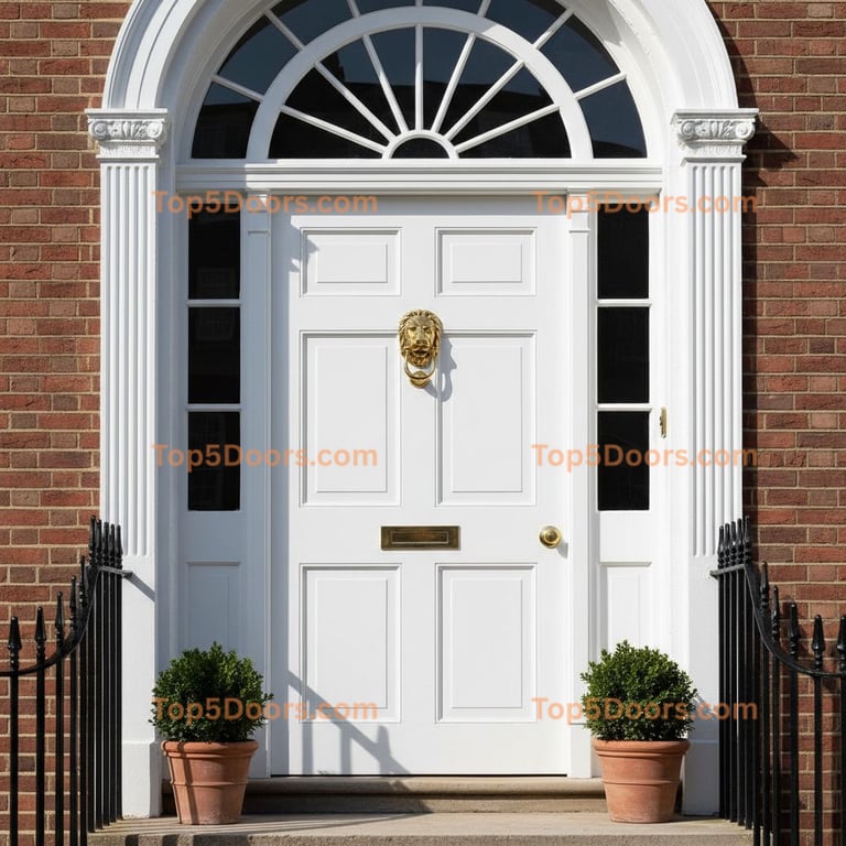 white front door georgian Door