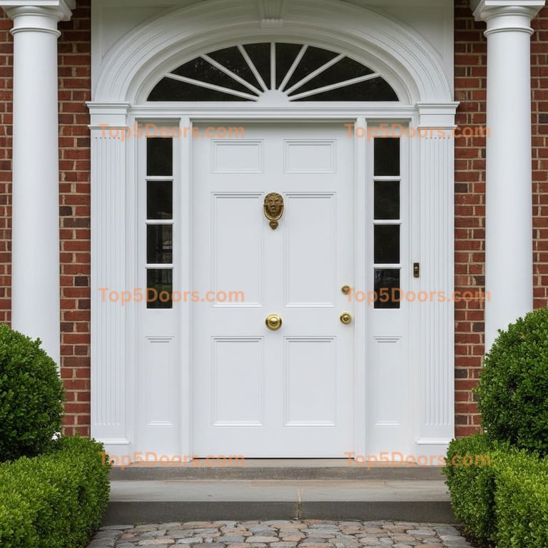 white front door georgian Door