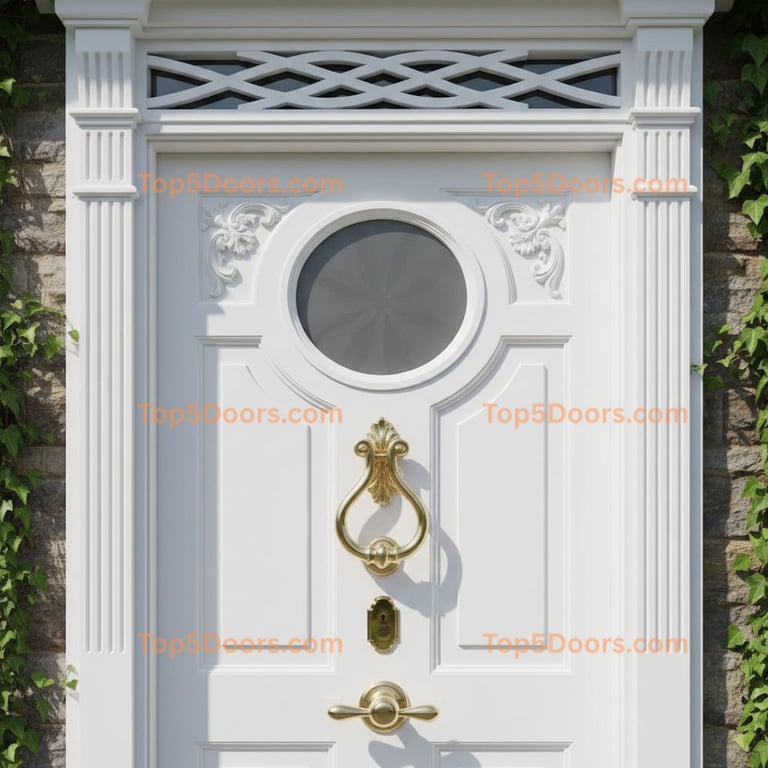 white front door victorian Door
