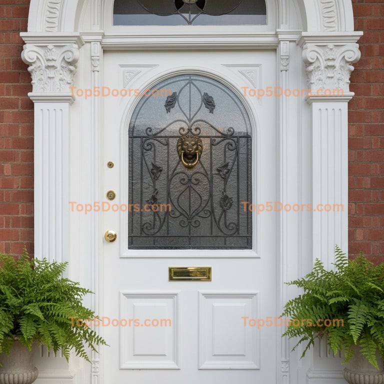 white front door victorian Door