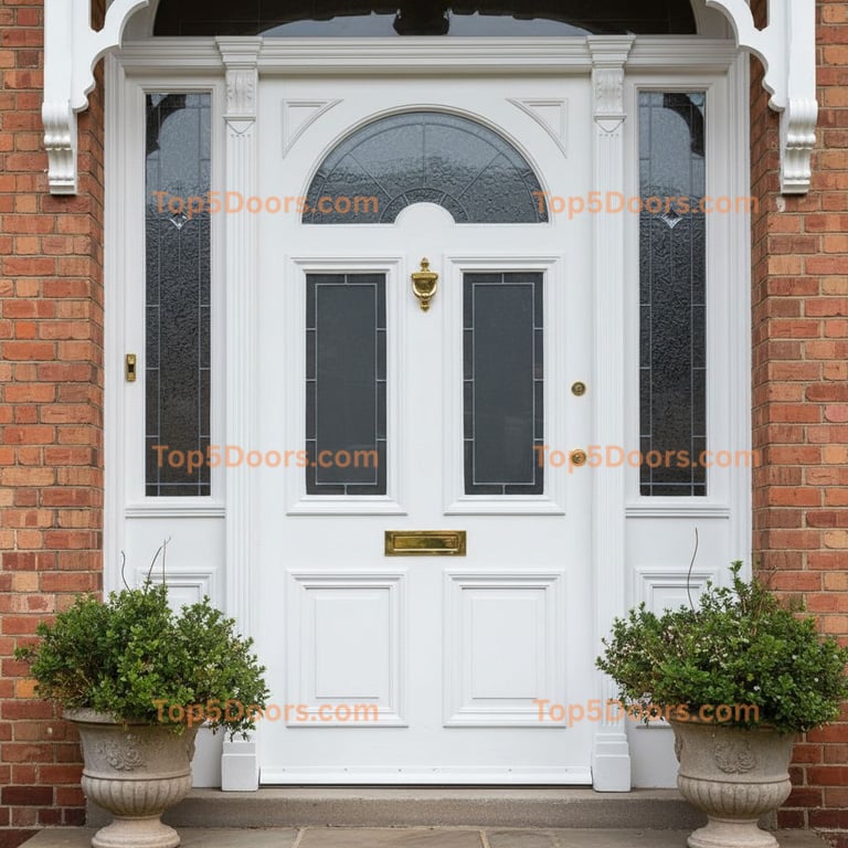 white front door victorian Door