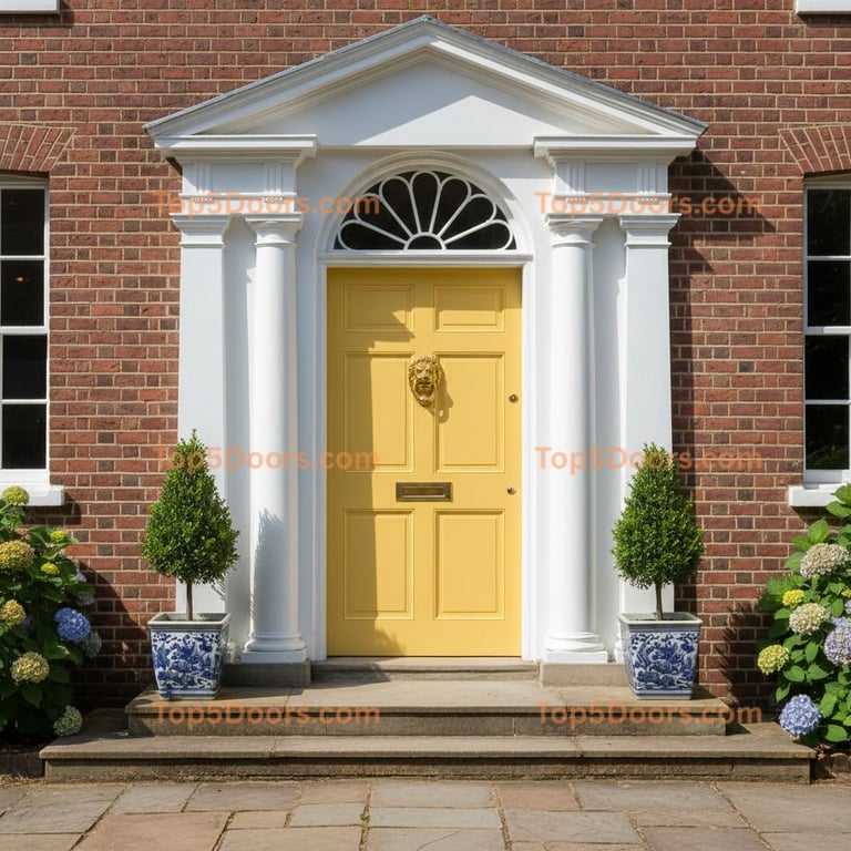 yellow front door georgian Door