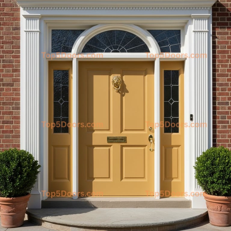 yellow front door georgian Door
