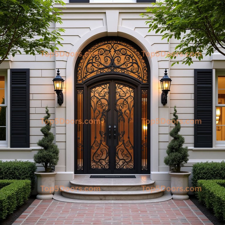 Elaborate Wrought Iron Doorway