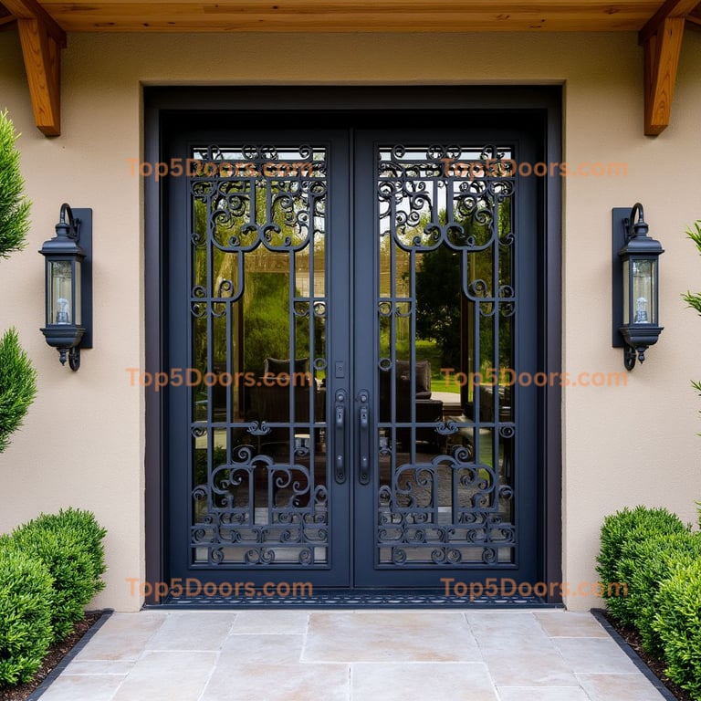 Elegant Double Door Entrance