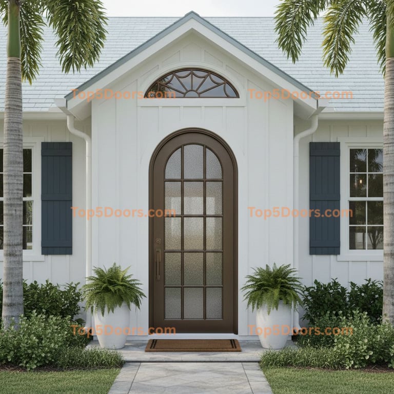 Florida arched single cape cod Door