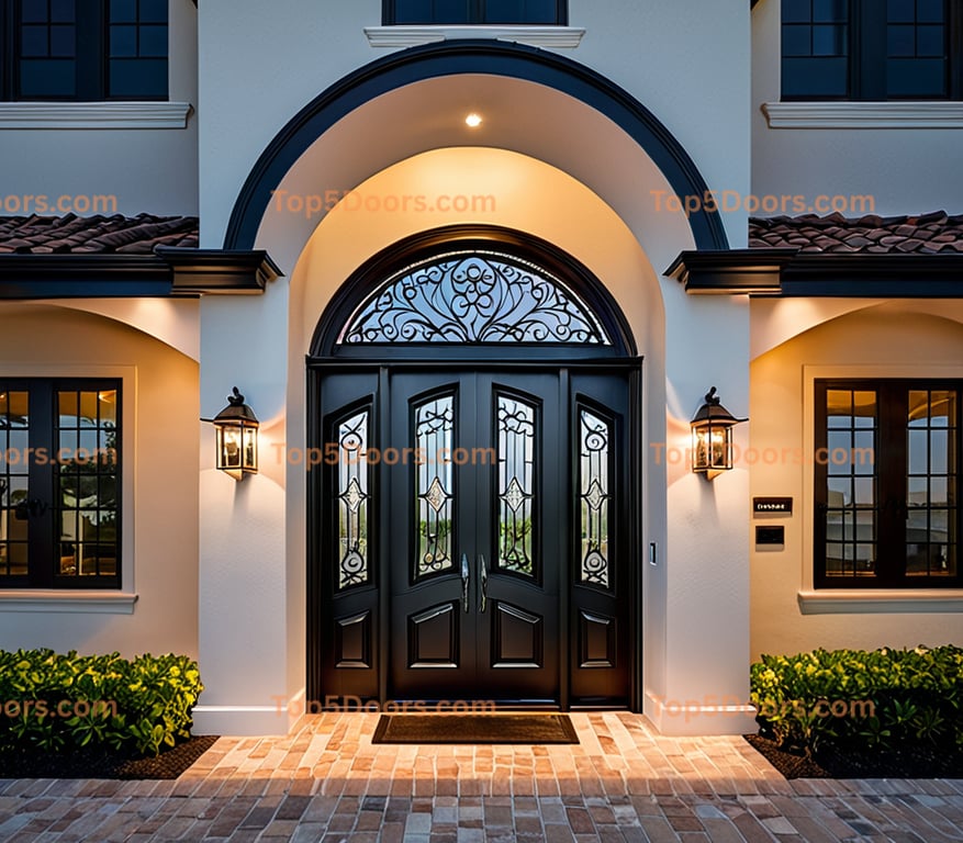 Florida arched single contemporary Door