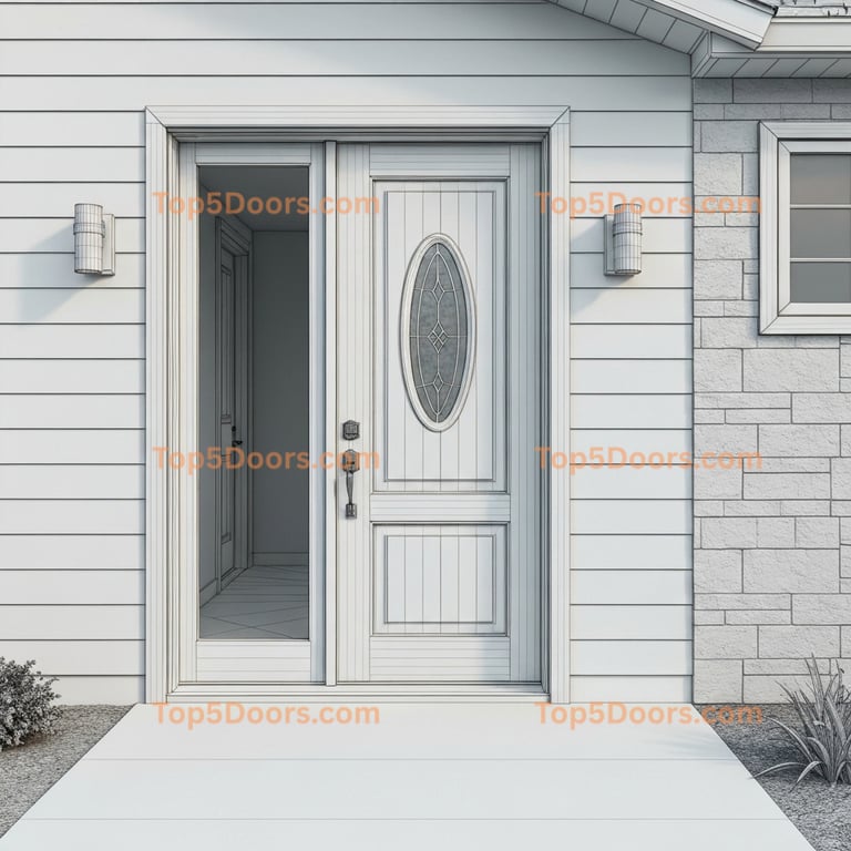 Florida closet door mid-century modern Door