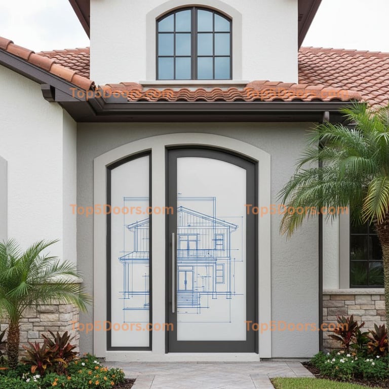 Florida patio sliding door french country Door