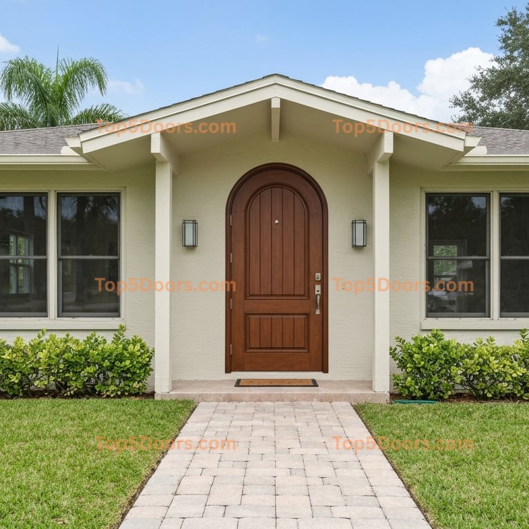 Florida pivot mid-century modern Door