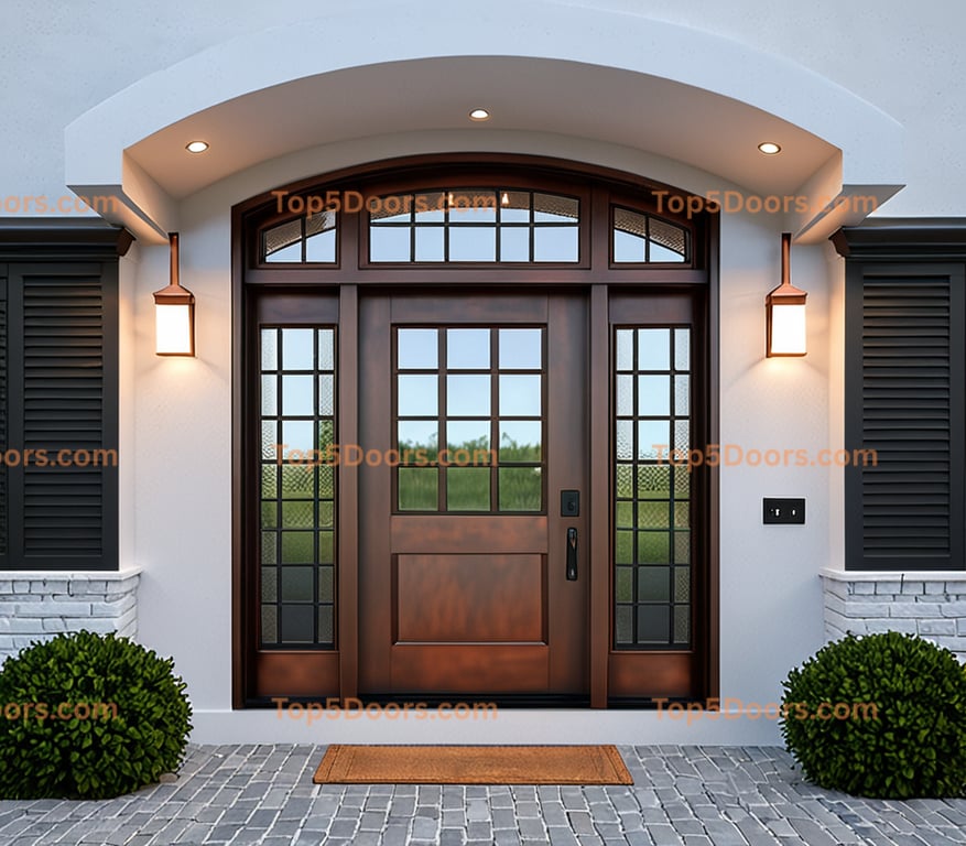 Florida solid panel georgian Door