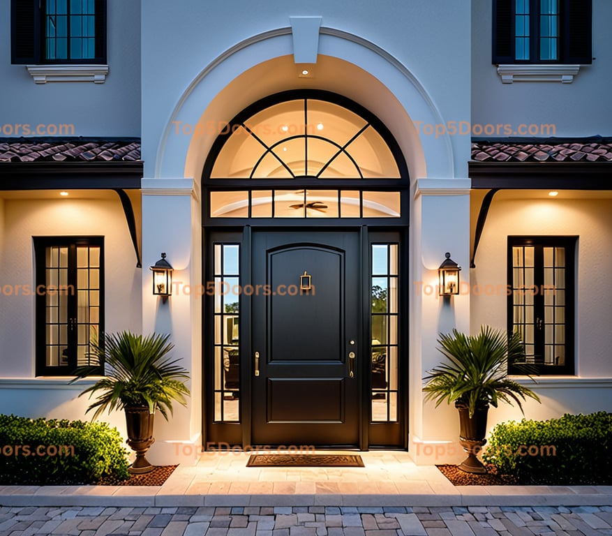 Florida steel frame french provincial Door