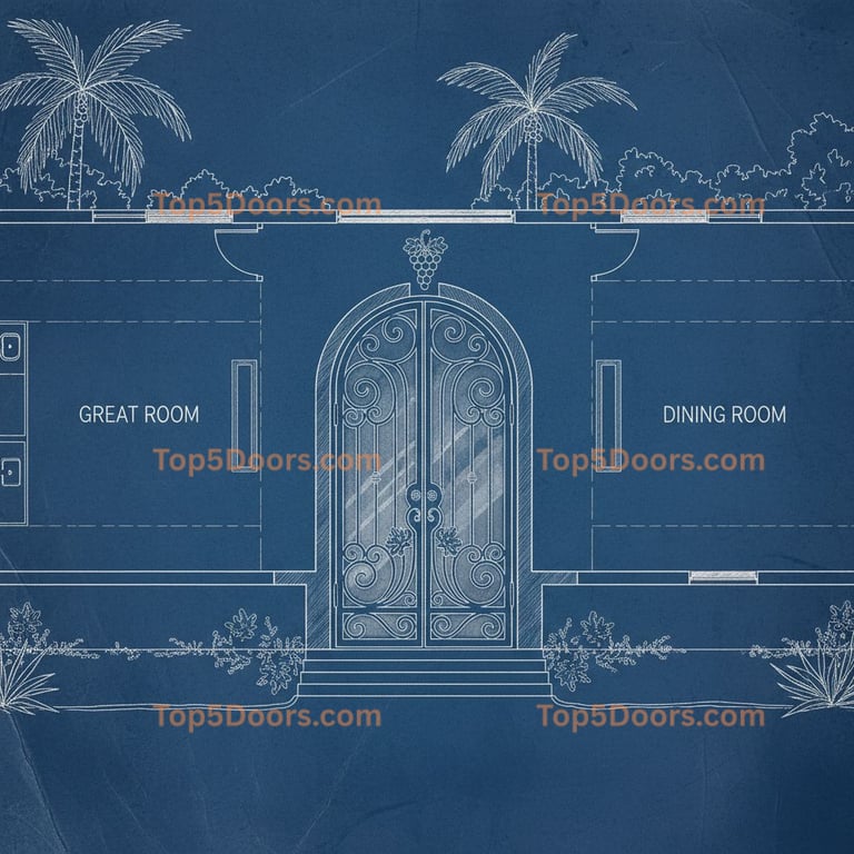 Florida wine cellar door modern farmhouse Door