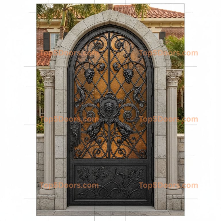 Florida wine cellar door georgian Door