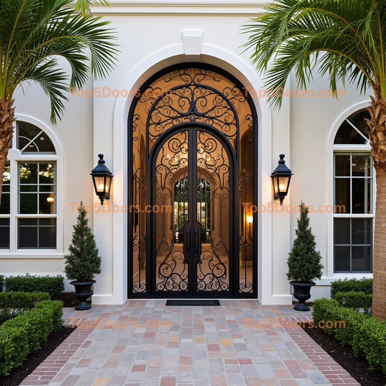 Florida wine cellar door modern Door