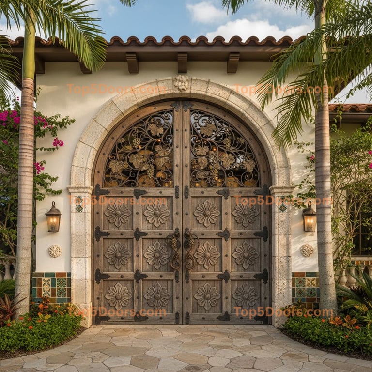 Florida wine cellar door spanish colonial Door
