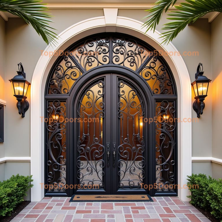 Florida wine cellar door modern Door