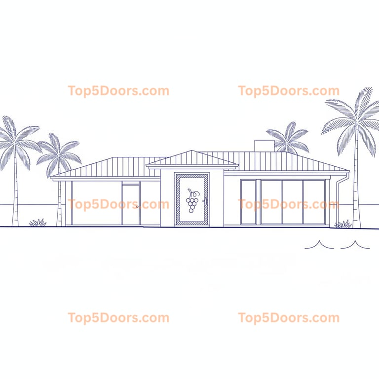 Florida wine cellar door minimalist Door