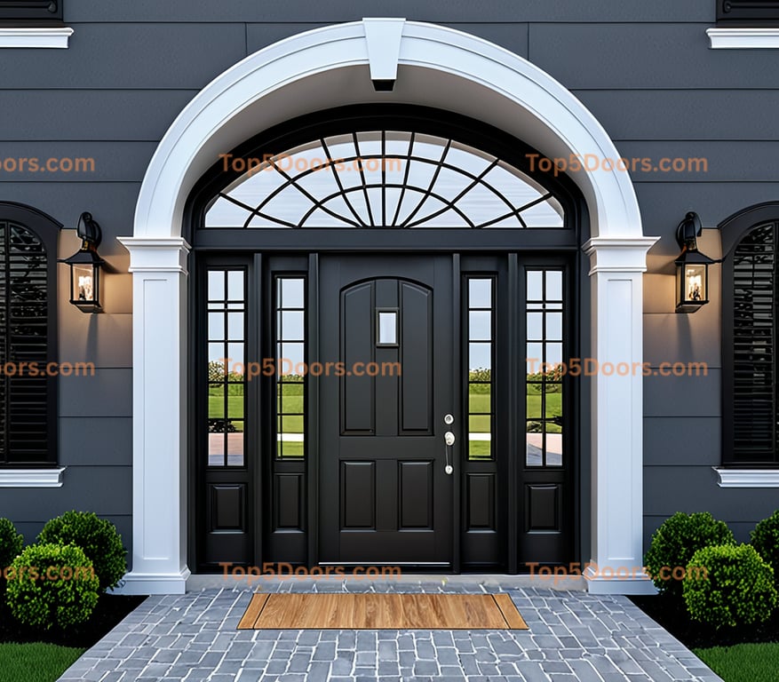 Georgia arched double modern Door