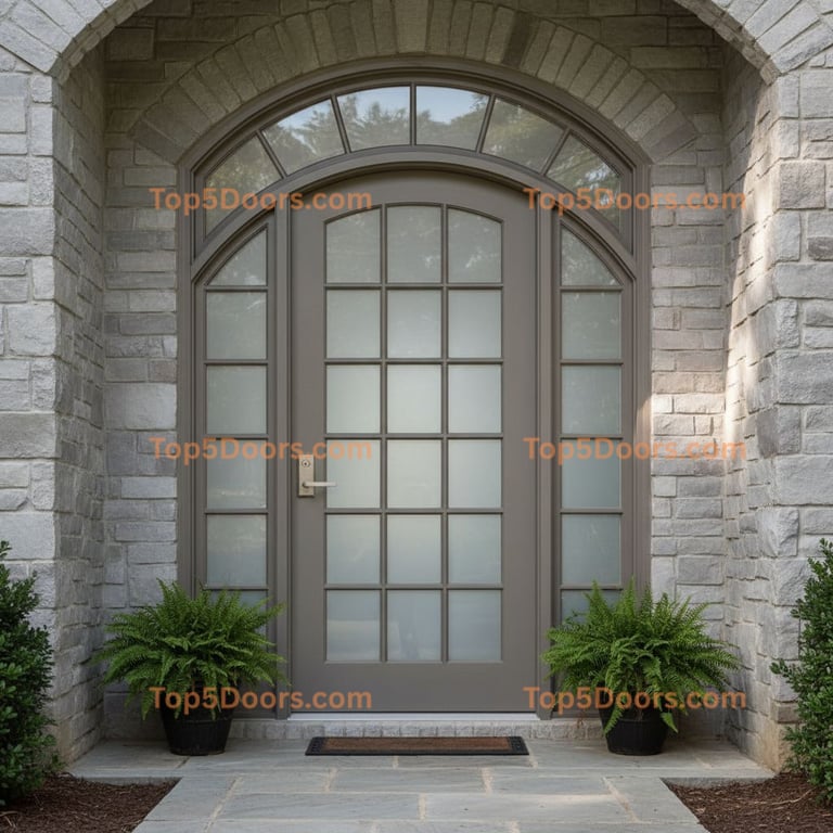 Georgia arched single craftsman Door