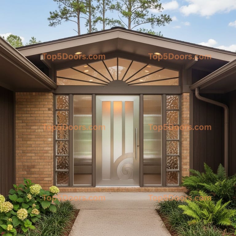 Georgia single mid-century modern Door