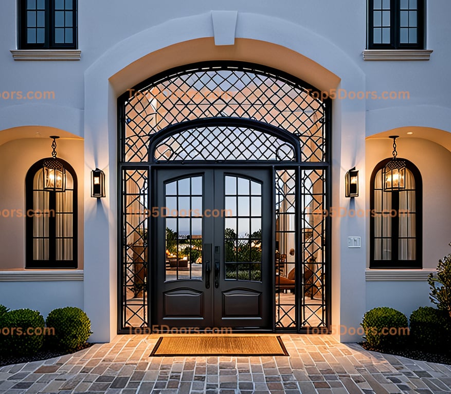 Georgia steel frame spanish colonial Door