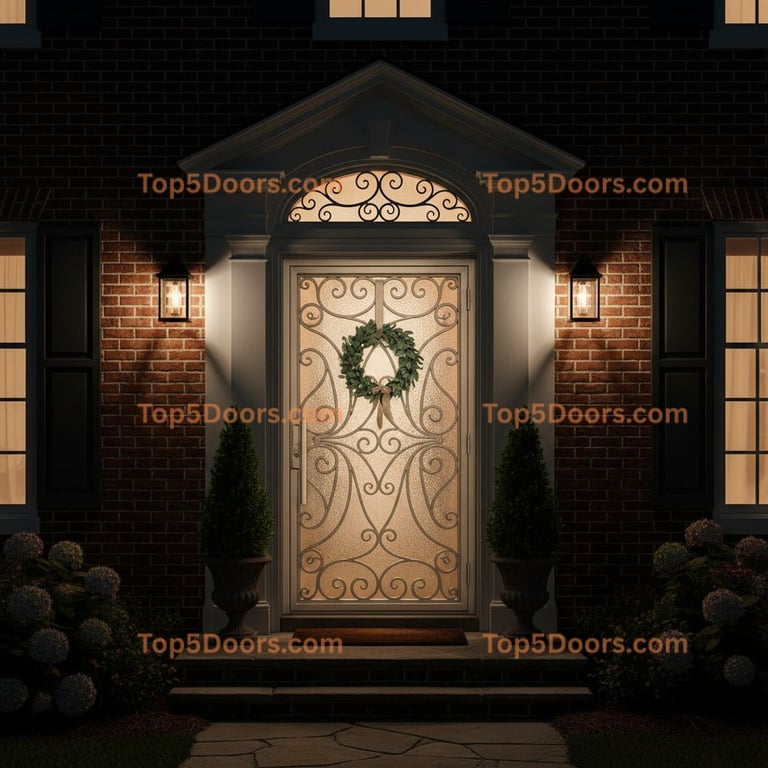 Georgia wrought iron steel frame traditional american D