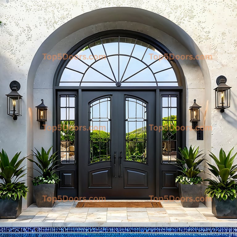 Hawaii arched double industrial Door