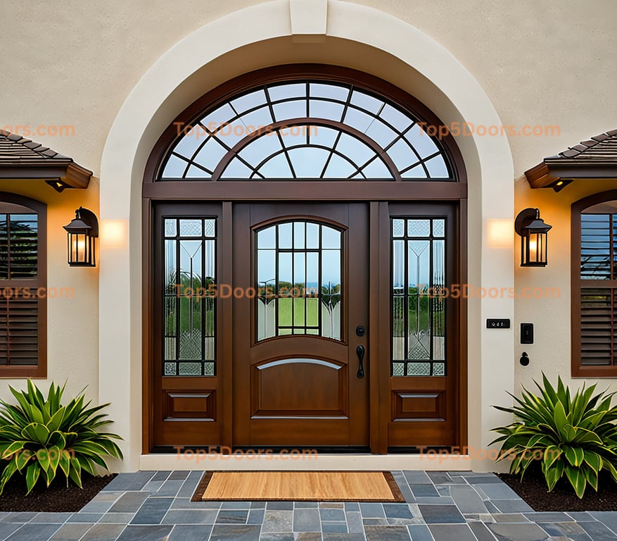 Hawaii arched single contemporary Door