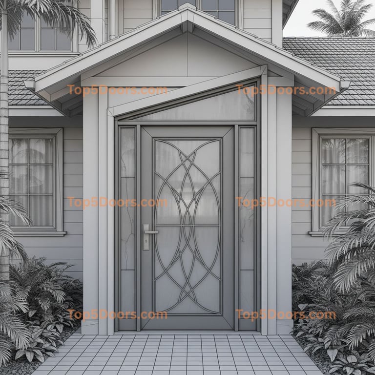 Hawaii french door traditional american Door