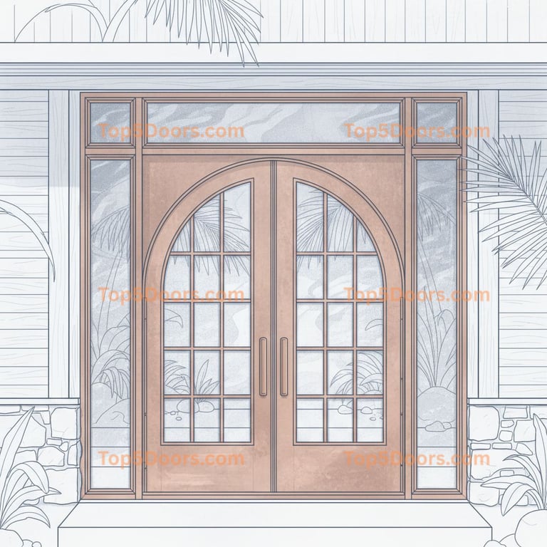 Hawaii french door scandinavian Door