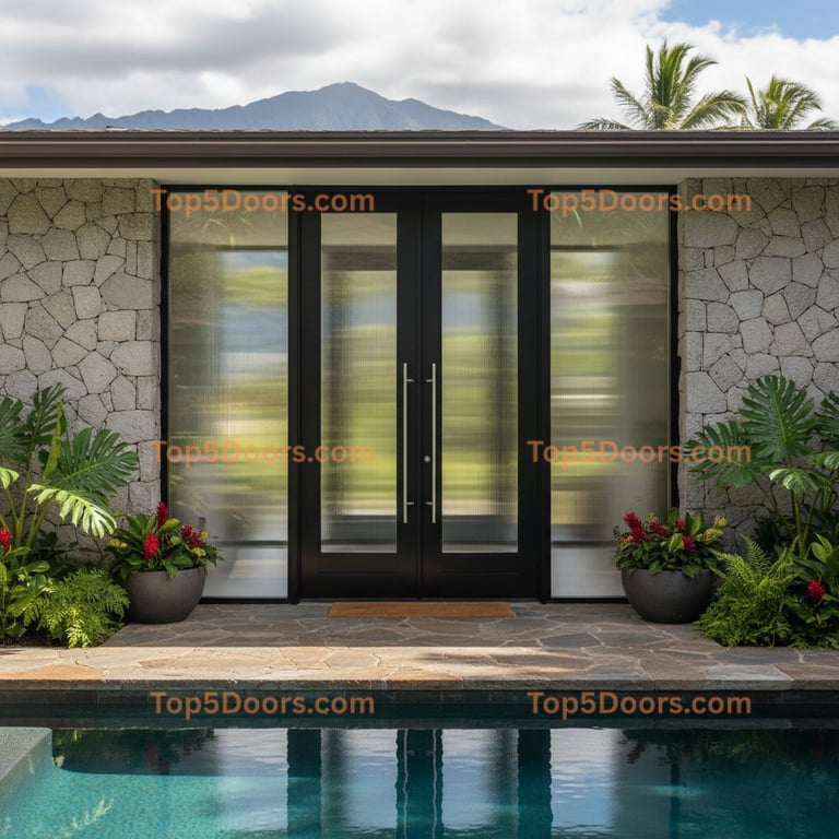Hawaii french door contemporary Door