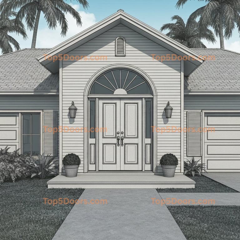 Hawaii front entry door georgian Door