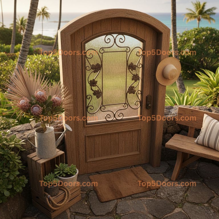 Hawaii office door tuscan Door