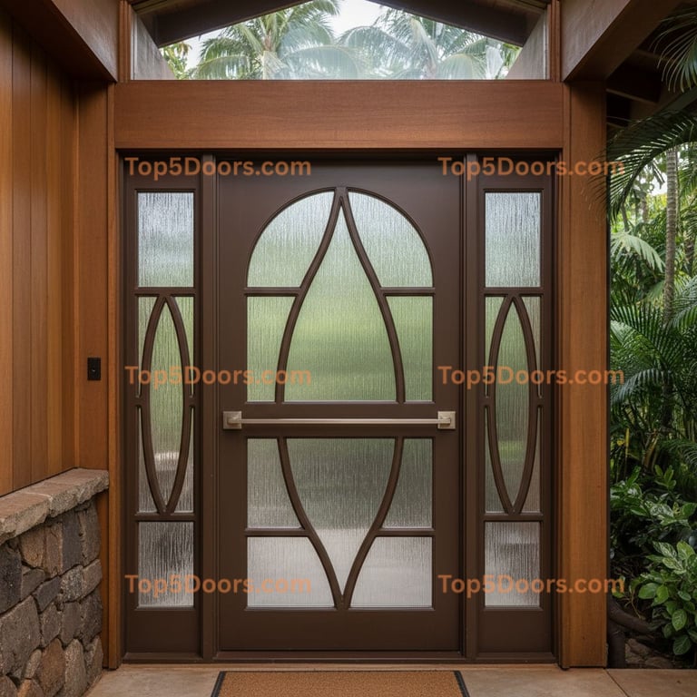 Hawaii pivot mid-century modern Door